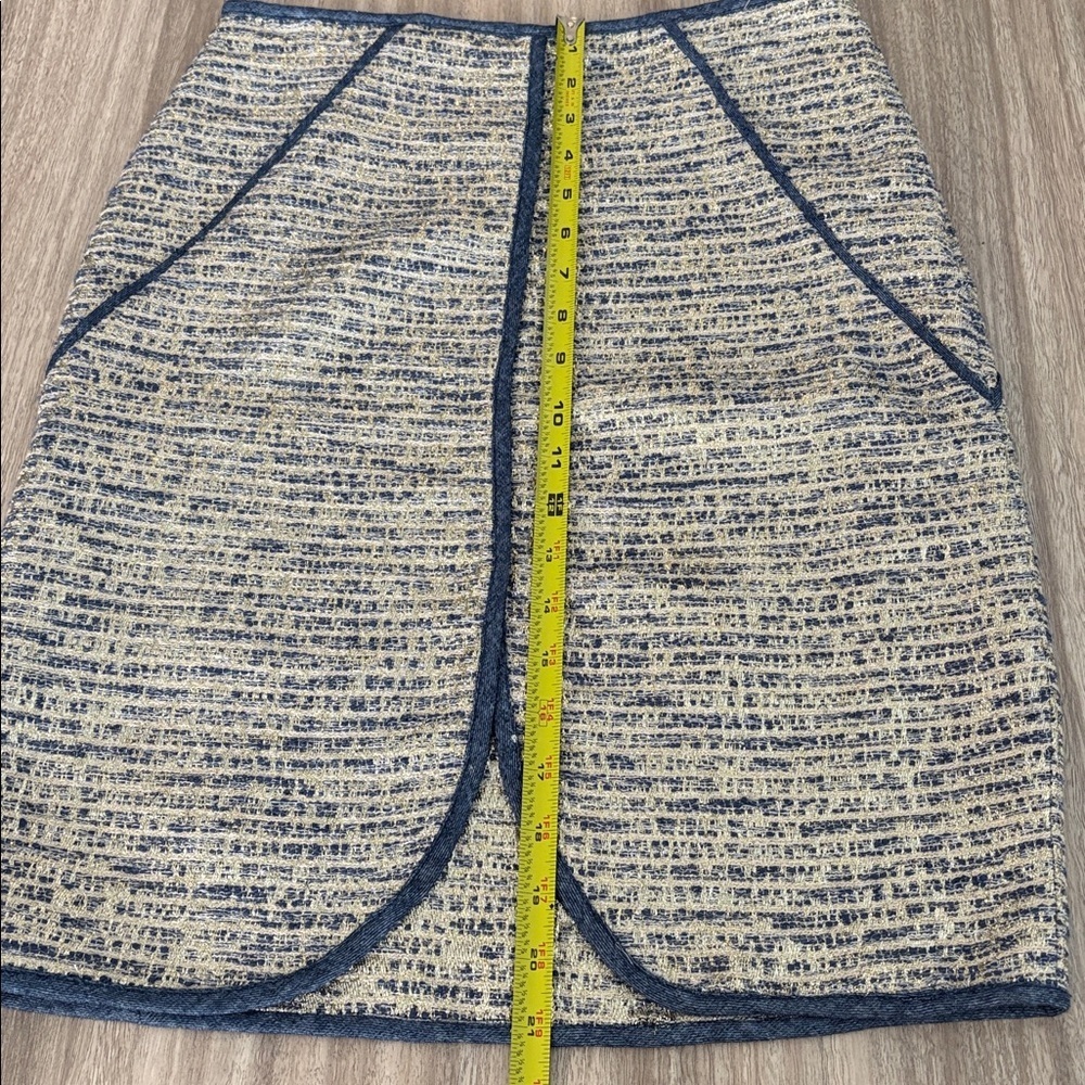Anthropologie Ranna Gill Eclat Pencil Skirt Metallic Women’s Size 2 - Picture 11 of 11